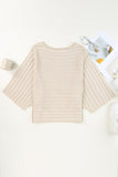 Round Neck Exposed Seams Pullover Top - PD SECRET REALM