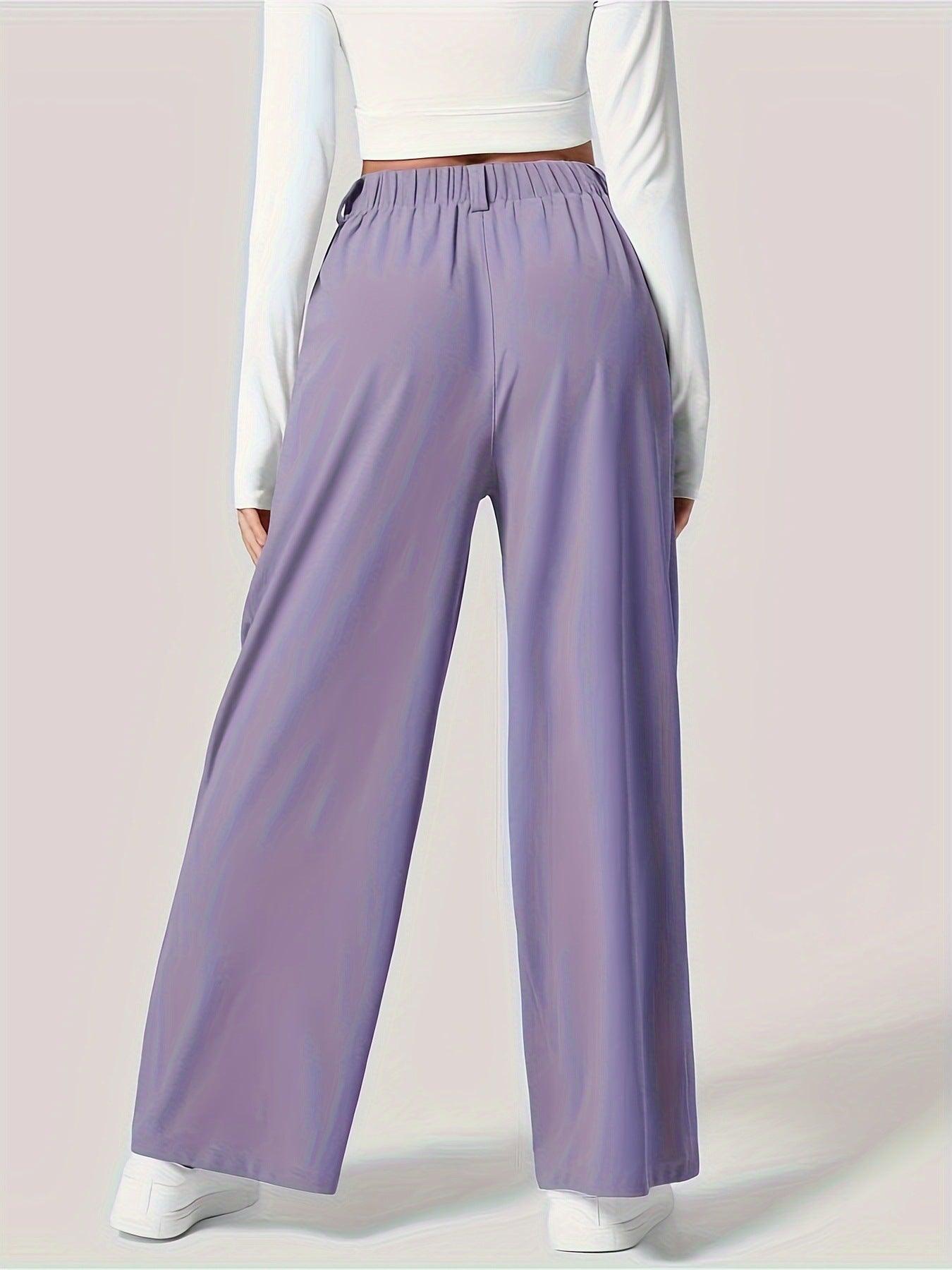 Wide Leg Pants with Pockets - PD SECRET REALM