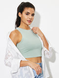 Round Neck Cropped Tank - PD SECRET REALM