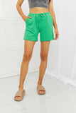 Blumin Apparel Too Good Full Size Ribbed Shorts in Green - PD SECRET REALM