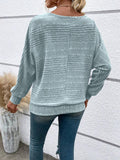 Full Size Round Neck Long Sleeve Top - PD SECRET REALM