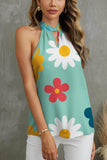 FAM-FAM Flower Grecian Neck Tank - PD SECRET REALM