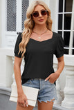 Eyelet Short Sleeve Top - PD SECRET REALM