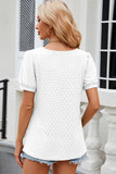 Eyelet Short Sleeve Top - PD SECRET REALM