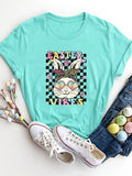 EASTER VIBES Round Neck Short Sleeve T-Shirt - PD SECRET REALM