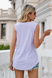 Eyelet V-Neck Tank - PD SECRET REALM