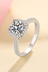 1 Carat Moissanite 925 Sterling Silver Ring - PD SECRET REALM