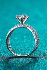 1 Carat Moissanite Crisscross Ring - PD SECRET REALM