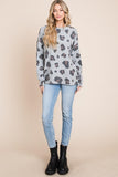 BOMBOM Leopard Drop Shoulder T-Shirt - PD SECRET REALM