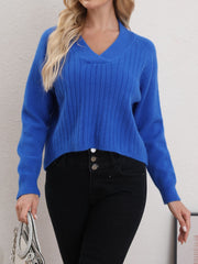 V-Neck Long Sleeve Sweater