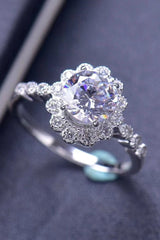 1.5 Carat Moissanite Floral - Shaped Cluster Ring - PD SECRET REALM