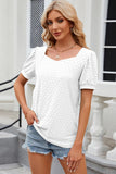 Eyelet Short Sleeve Top - PD SECRET REALM