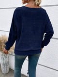 Full Size Round Neck Long Sleeve Top - PD SECRET REALM