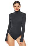 Ribbed Turtleneck Long Sleeve Bodysuit - PD SECRET REALM