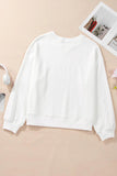 Bow Round Neck Long Sleeve Sweatshirt - PD SECRET REALM