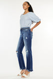 Kancan High Rise Distressed Slim Straight Jeans - PD SECRET REALM