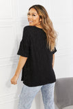 BOMBOM At The Fair Animal Textured Top in Black - PD SECRET REALM