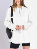 Quarter Zip Long Sleeve Hoodie - PD SECRET REALM