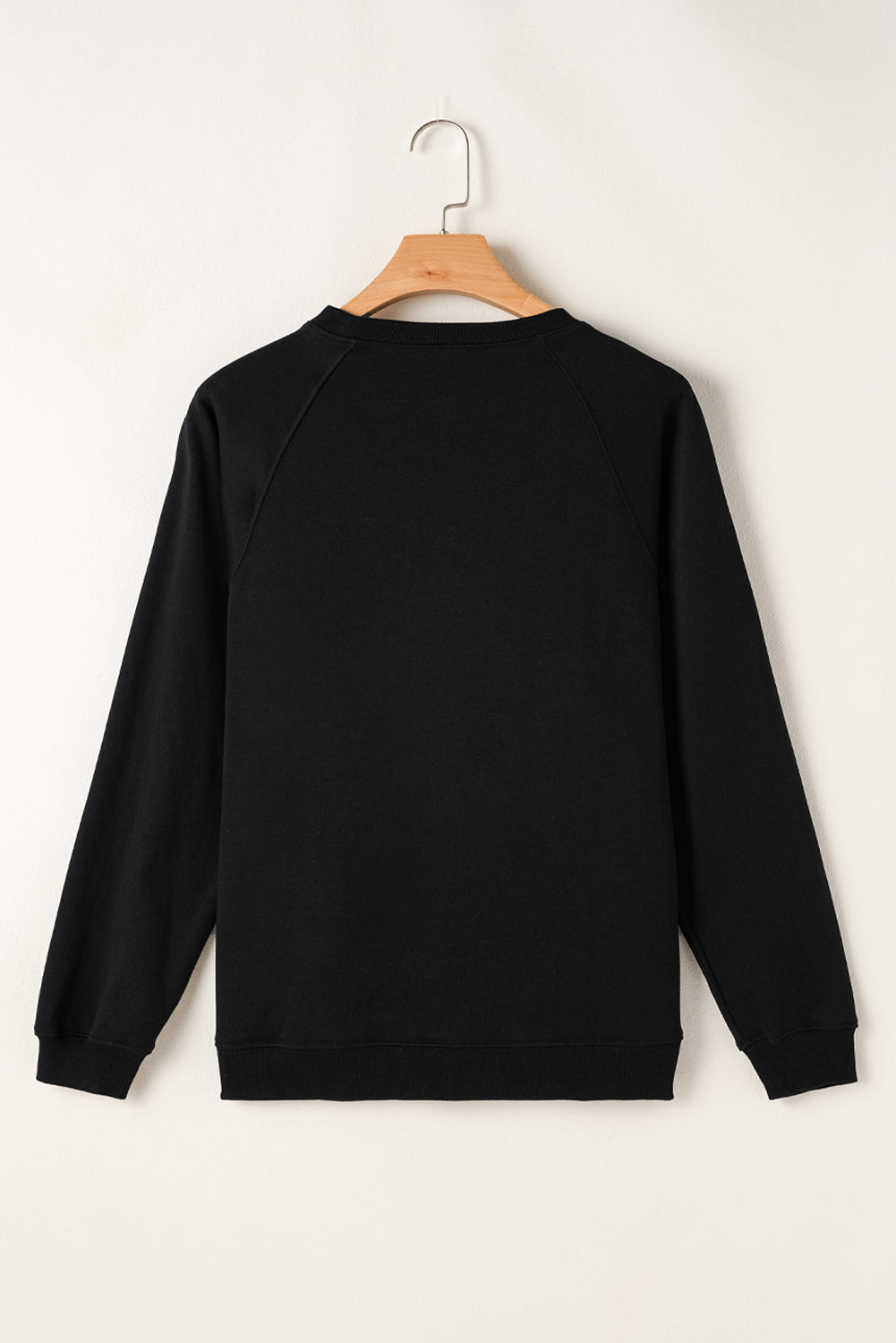 Black Rainbow Colorblock Pullover Sweatshirt