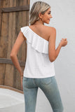 Eyelet One-Shoulder Tank - PD SECRET REALM