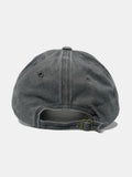 Embroidered Heart Washed Cotton Baseball Cap - PD SECRET REALM