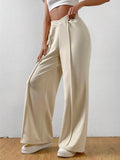 Elastic Waist Wide Leg Pants - PD SECRET REALM