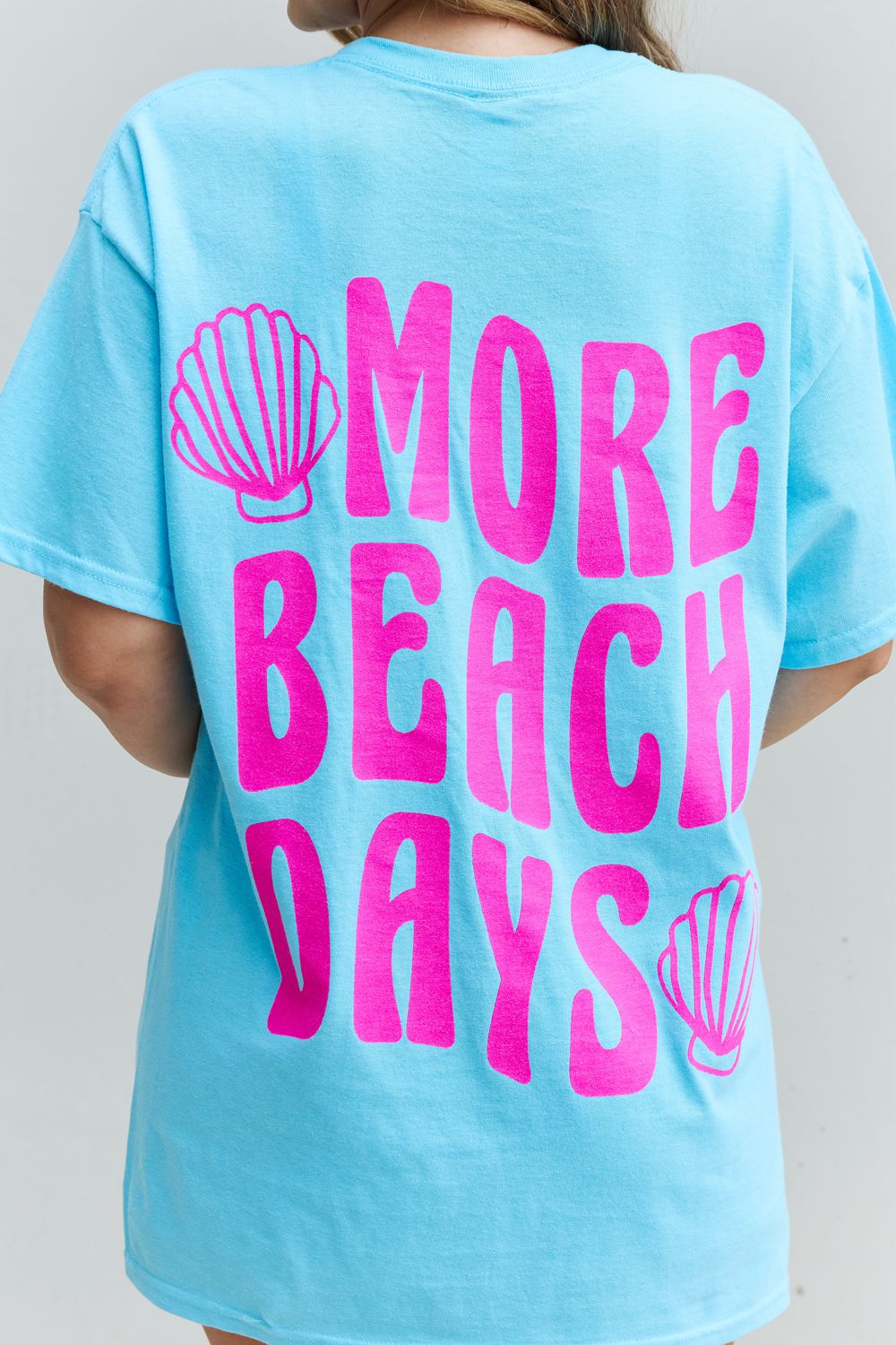 Sweet Claire "More Beach Days" Oversized Graphic T-Shirt - PD SECRET REALM