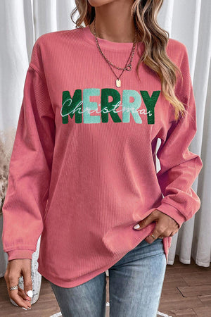 MERRY CHRISTMAS Round Neck Sweatshirt - PD SECRET REALM