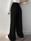 Elastic Waist Wide Leg Pants - PD SECRET REALM