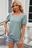 Eyelet Short Sleeve Top - PD SECRET REALM