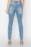 Risen Full Size High Rise Knee Distressed Skinny Jeans - PD SECRET REALM