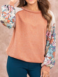 Exposed Seam Round Neck Blouse - PD SECRET REALM