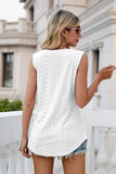 Eyelet V-Neck Tank - PD SECRET REALM