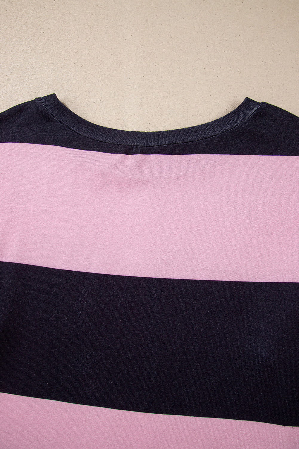 Pink Stripe Colorblock 22 Graphic Long Sleeve Top