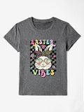 EASTER VIBES Round Neck Short Sleeve T-Shirt - PD SECRET REALM