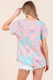 BOMBOM Floral Short Sleeve T-Shirt - PD SECRET REALM