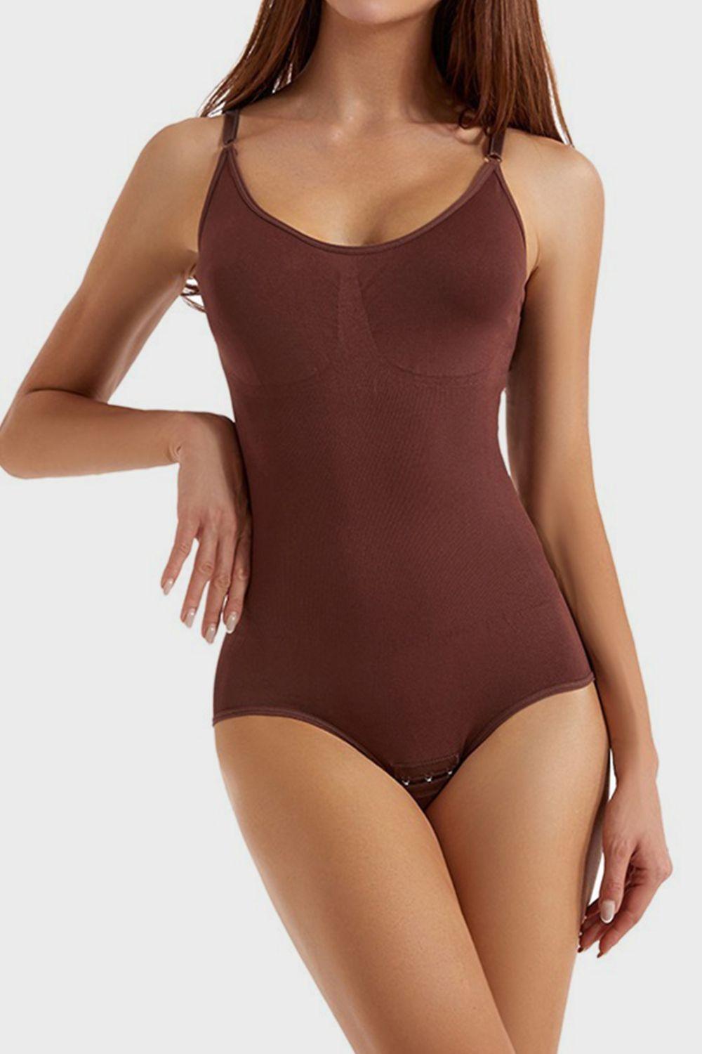 Full Size Scoop Neck Butt Lifting Bodysuit