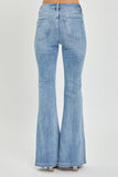 Risen Full Size High Rise Frayed Hem Flare Jeans - PD SECRET REALM