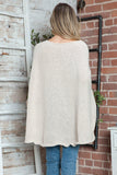 Round Neck Batwing Sleeve Sweater - PD SECRET REALM