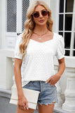 Eyelet Short Sleeve Top - PD SECRET REALM