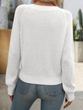 Mandy V-Neck Long Sleeve Sweater - PD SECRET REALM