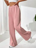 Elastic Waist Wide Leg Pants - PD SECRET REALM