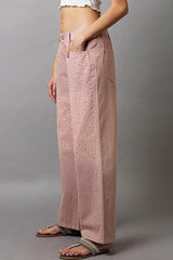 Embellishments Gradient Wide Leg Pants