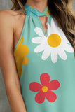 FAM-FAM Flower Grecian Neck Tank - PD SECRET REALM