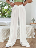 Elastic Waist Wide Leg Pants - PD SECRET REALM