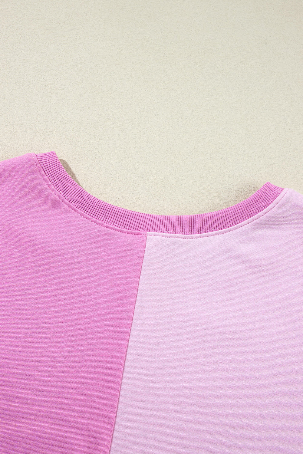 Parchment Colorblock Henley High Low Loose Sweatshirt