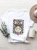 EASTER VIBES Round Neck Short Sleeve T-Shirt - PD SECRET REALM