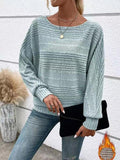 Full Size Round Neck Long Sleeve Top - PD SECRET REALM