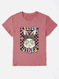 EASTER VIBES Round Neck Short Sleeve T-Shirt - PD SECRET REALM