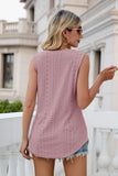 Eyelet V-Neck Tank - PD SECRET REALM